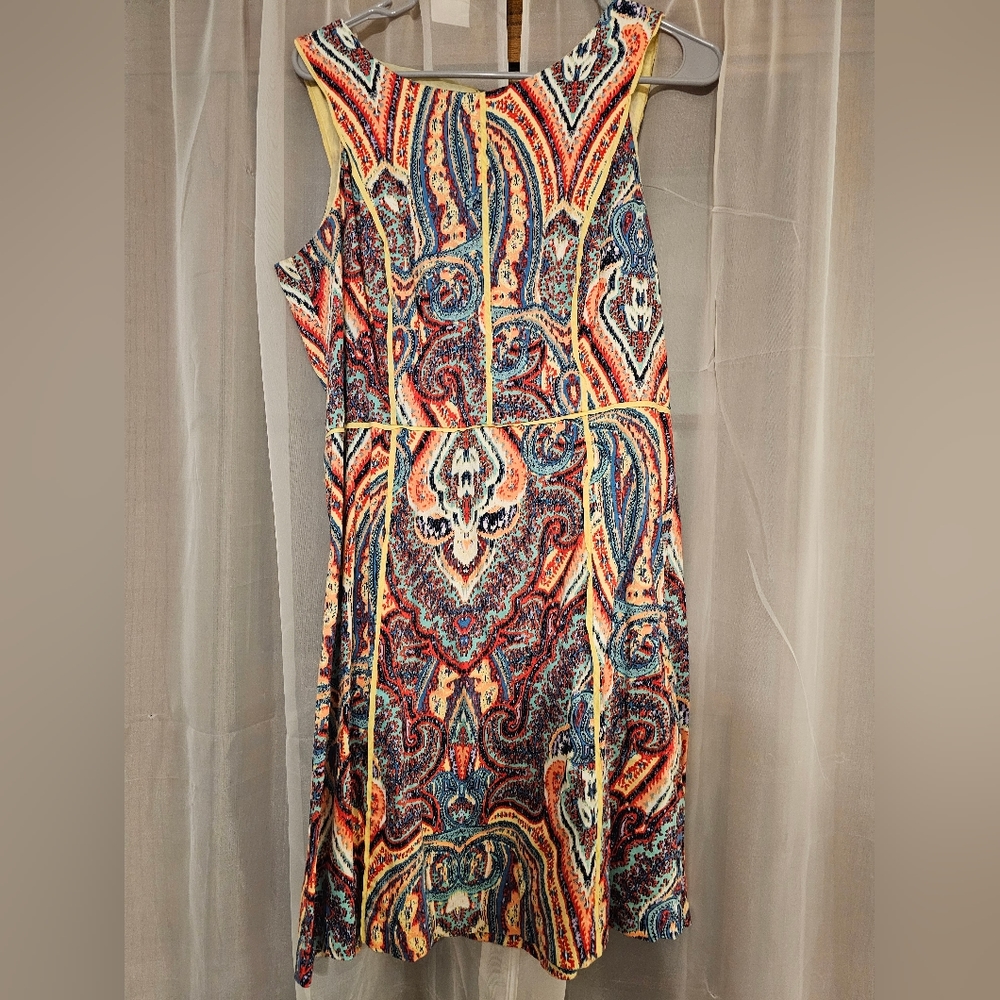 Robbie Bee Multicolor Paisley Dress Size 8